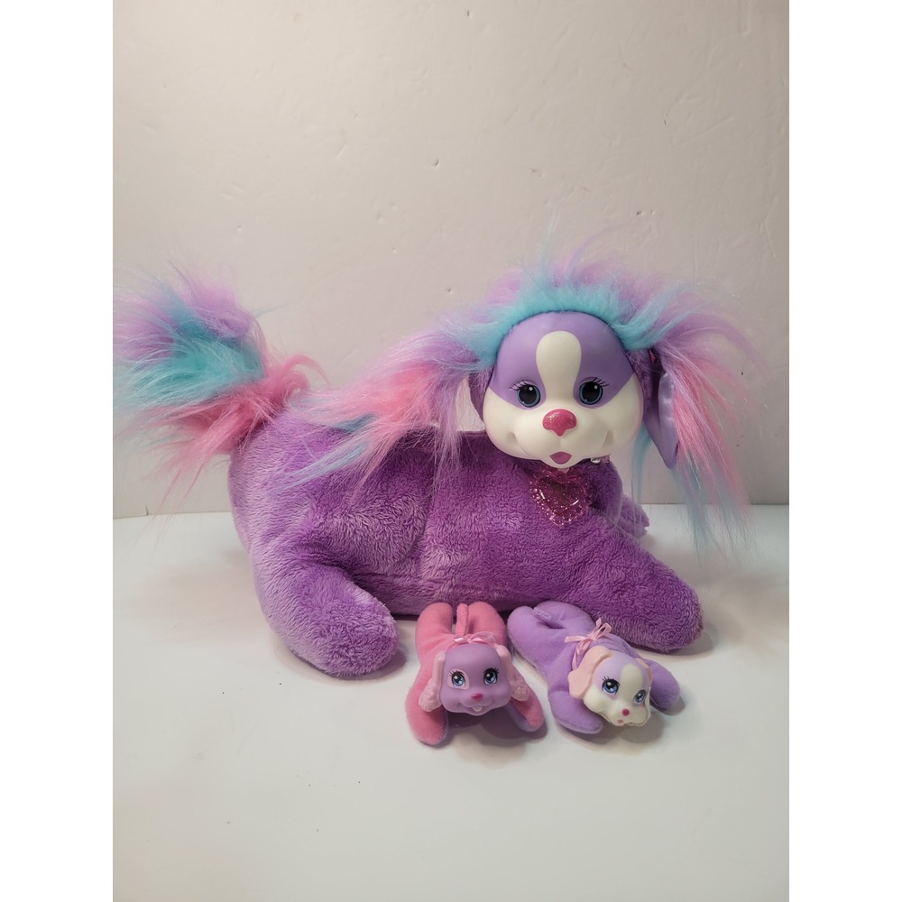Puppy Surprise Plush Mom 2015 Dog Purple Pink Blue‎ Babies Surprise Toy